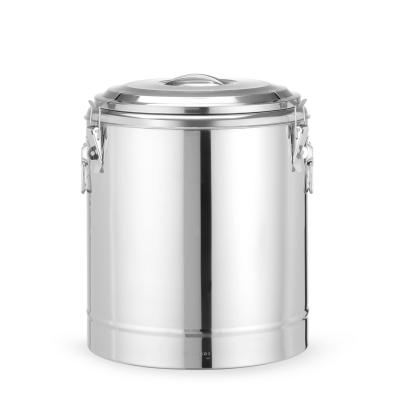 Termoska na přepravu potravin, HENDI, Kitchen Line, 36L, Stříbrná, ⌀400x(H)500mm | 710258